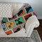 Edge Collections - 50" x 60" - Multicolor - Standard Poodle Quilted Throw Blanket - 1 Piece